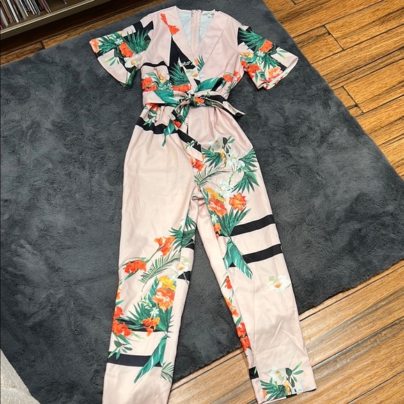 Charlotte Russe Pants - Floral Jumpsuit